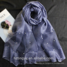 Atacado hijab fornecedores top venda impressão turca macio 100 real xale de seda cachecol mistura de lã de seda marca pérola hijab